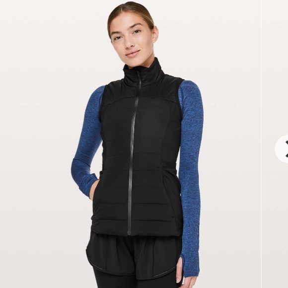 lululemon athletica Jackets & Blazers - Lululemon Black Down for it all Vest | Size 4 EUC
